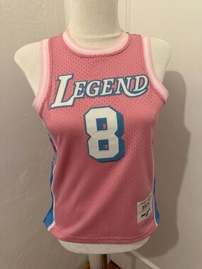 LEGEND Pink Kobe Bryant #24 MAMBA Sleeveless Jersey Top